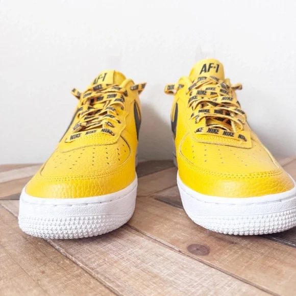 Nike AF1 Statement Game Amarillo Yellow and Black - Picture 6 of 14